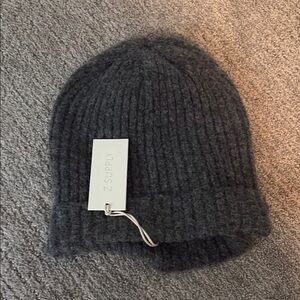 Z Supply Gray Ribbed Knit Hat